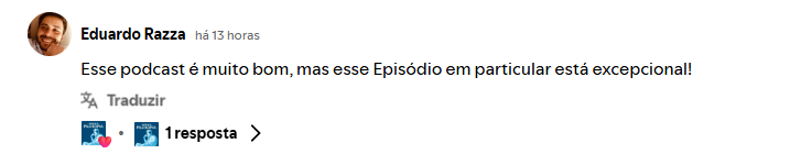 Depoimento de ouvinte 1