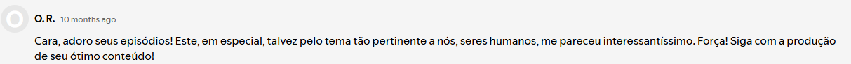Depoimento de ouvinte 12