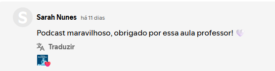 Depoimento de ouvinte 3