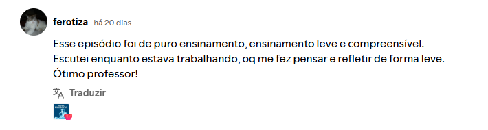 Depoimento de ouvinte 5