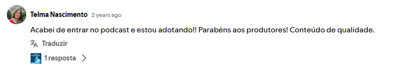 Depoimento de ouvinte 7